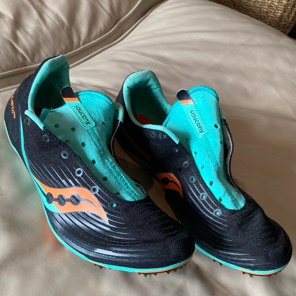 Saucony Black and Teal Running Shoes